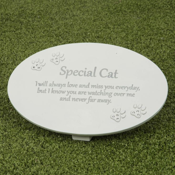 Thoughts of You Resin Memorial Plaque - Cat product image