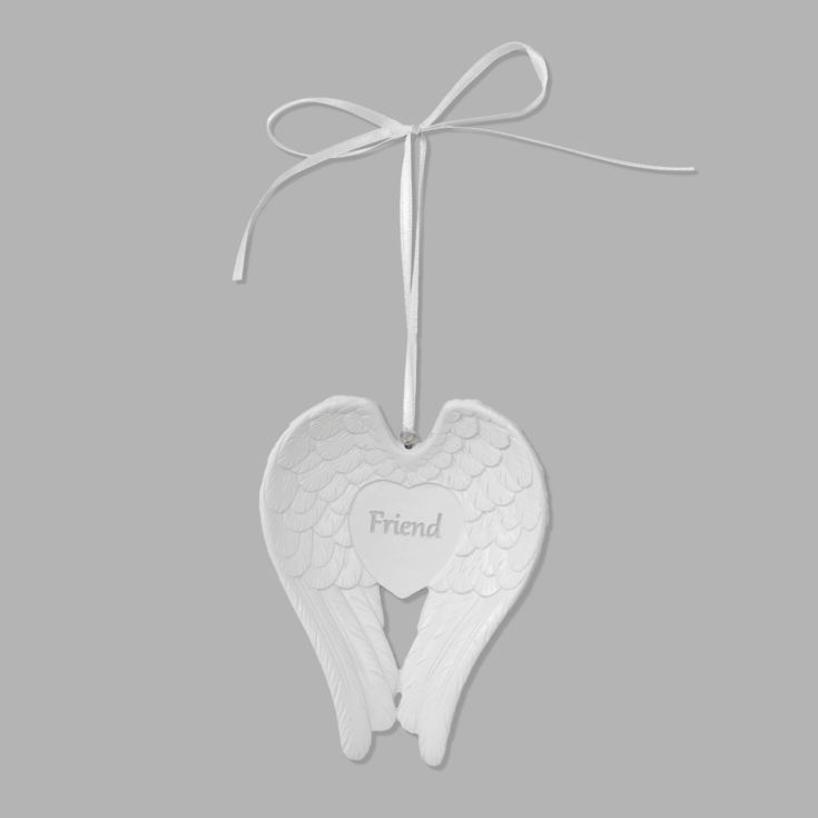 Thoughts of You Hanging Resin Wings Plaque - Friend product image