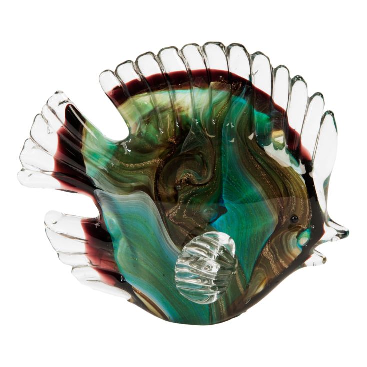 Objets d'art Glass Figurine - Green Fish product image