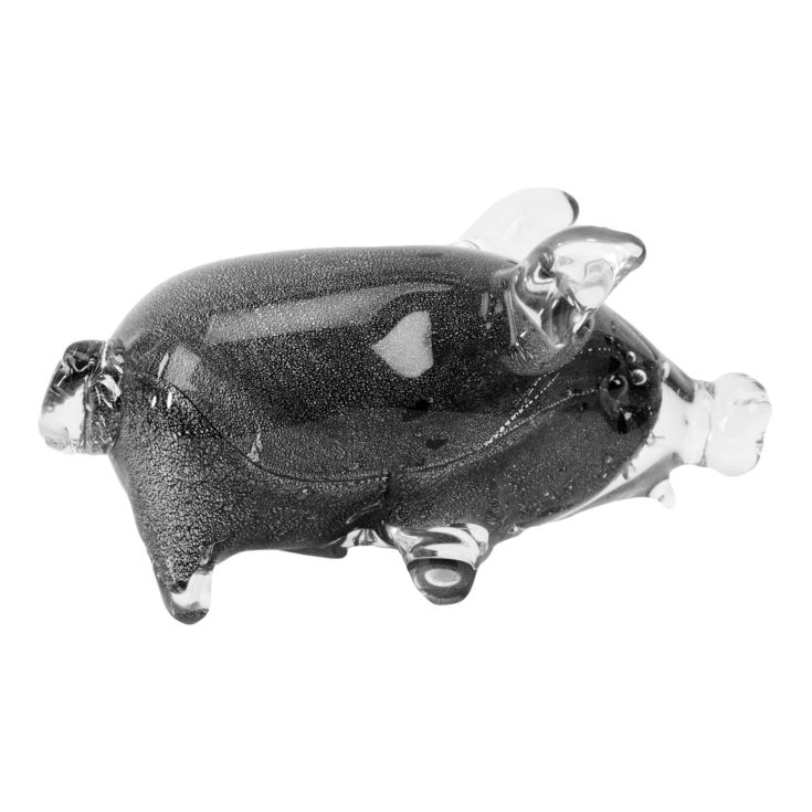 Objets d'art Glass Figurine - Black Pig product image