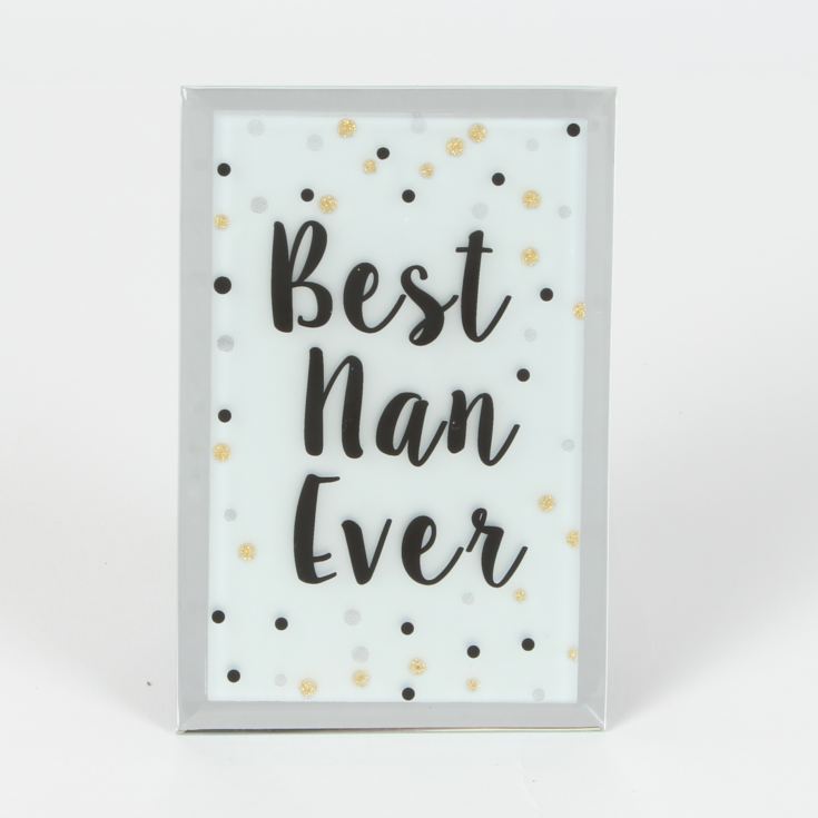 Celebration Glass Plaque - Best Nan Ever product image