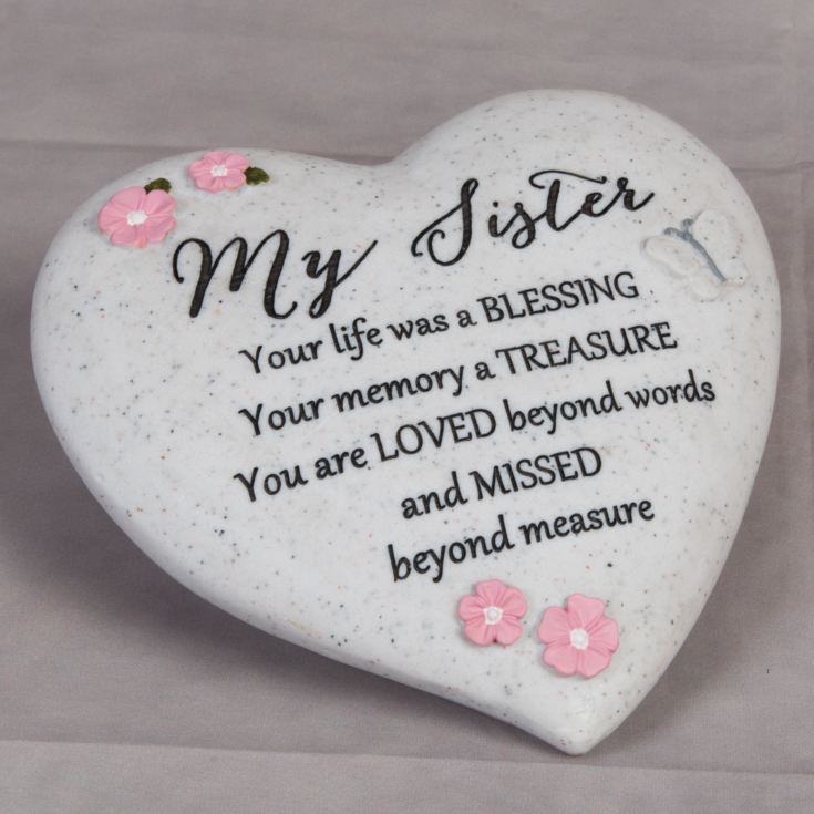 Thoughts Of You 'Sister' Graveside Heart product image