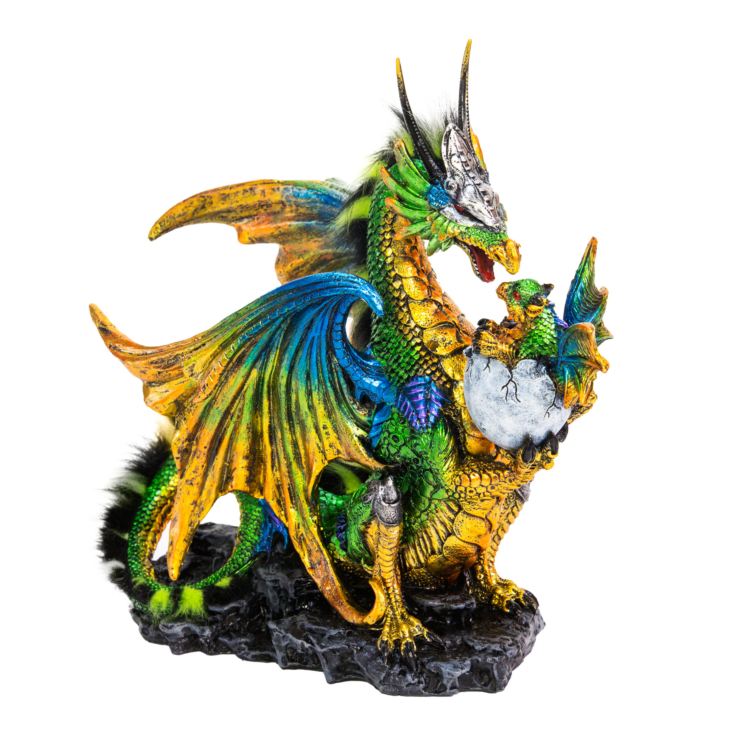 Mystic Legends Green Dragon & Baby Figurine product image