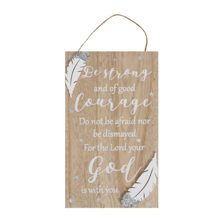 Thoughts of You Rectangle Plaque - Courage product image