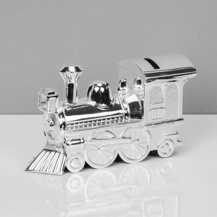 Bambino Silver Plated Money Box - Large Train product image