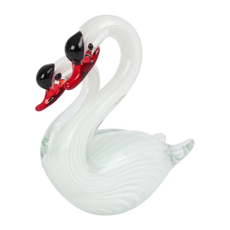 Objets d'Art Glass Figurine - White Swan product image