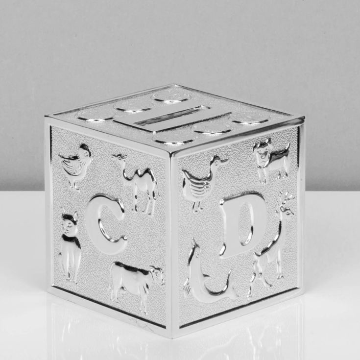 Bambino Silver Plated Alphabet Money Box product image