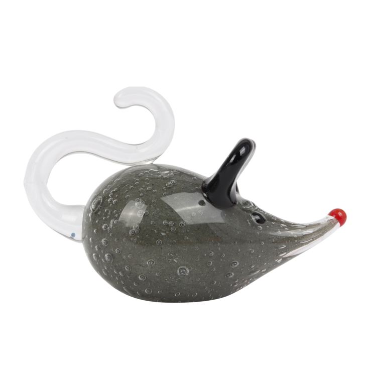 Objets d'Art Glass Figurine - Grey Mouse product image