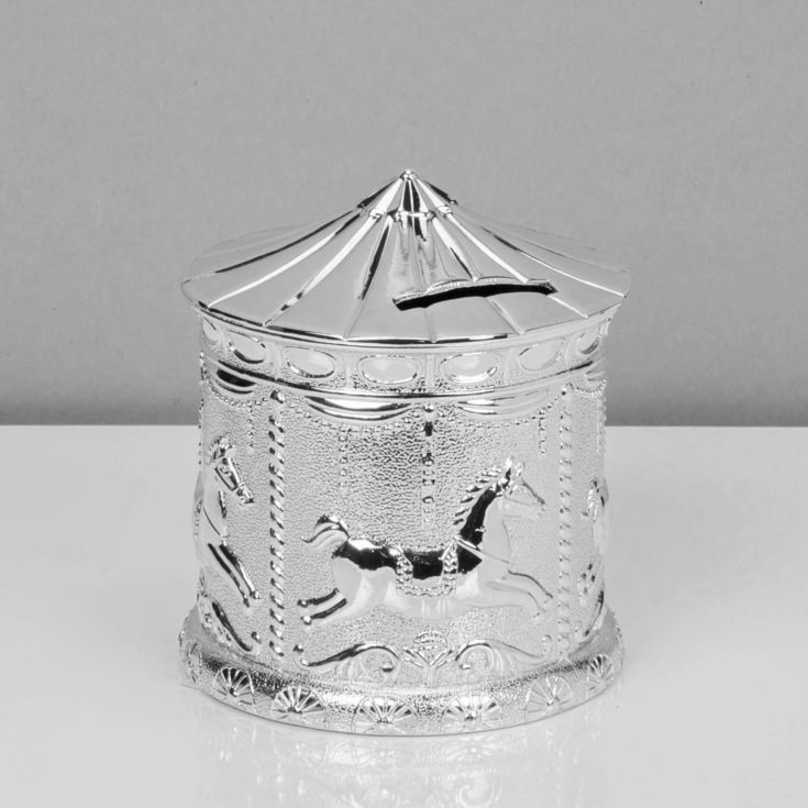 Bambino Silverplated Money Box - Carousel product image