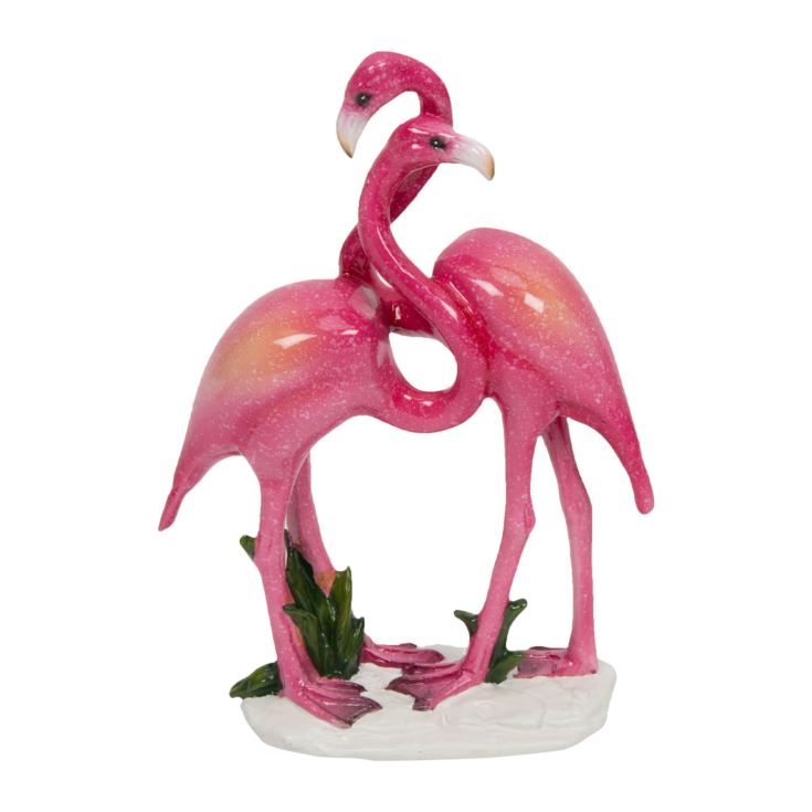 Pink Glossy Pair of Flamingos Figurine product image