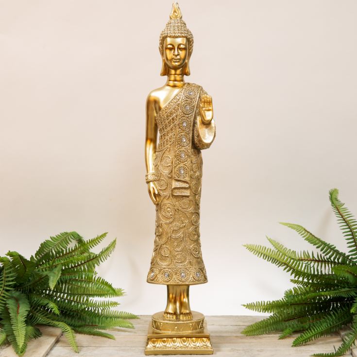 Gold Thai Buddha Figurine - 60cm product image