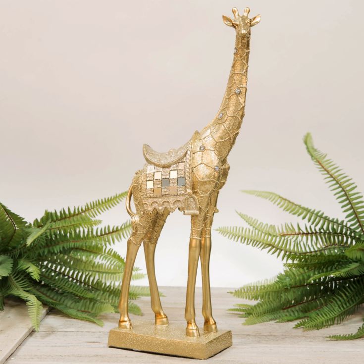 Golden Giraffe Figurine 41.5cm product image