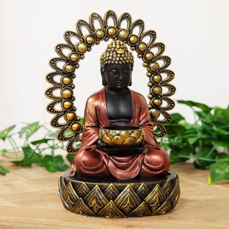 Sitting Thai Buddha Tealight Holder Ornament product image
