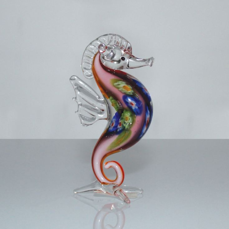 Objets d'art Miniature Glass Figurine - Sea Horse product image