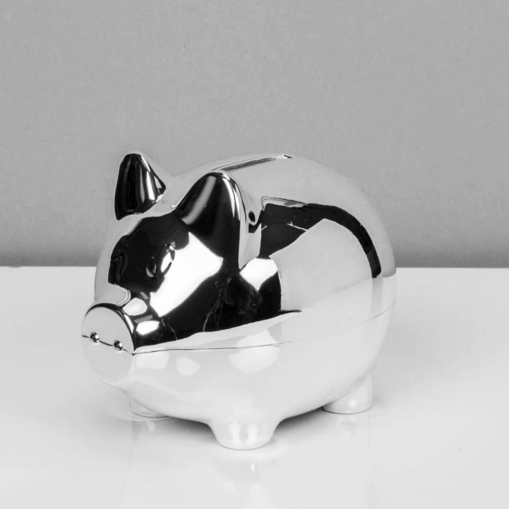 Bambino Silver Plated Piggy Money Box product image