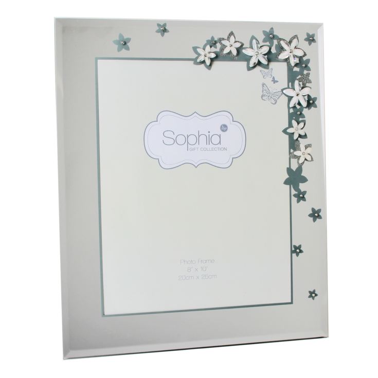 8" x 10" - Sophia Glass & Epoxy Flower Photo Frame product image