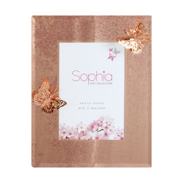 4" x 6" - Sophia Copper Filigree Butterfly Photo Frame product image