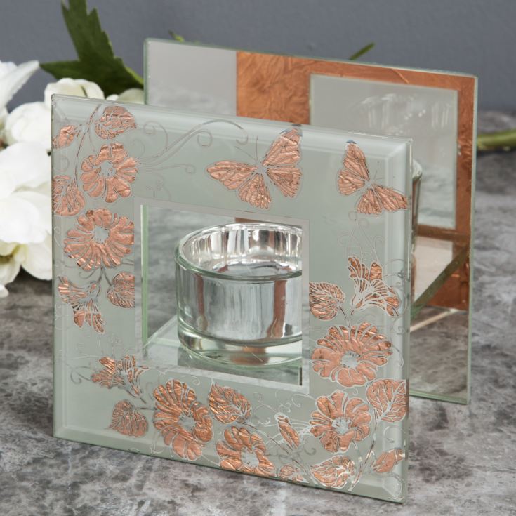 Sophia Rose Gold Collection Single Tea Light Holder product image