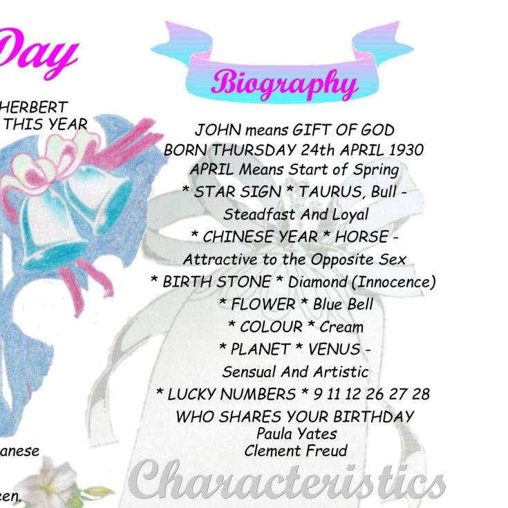 65th Anniversary (Blue Sapphire) Wedding Day Chart Framed Print product image