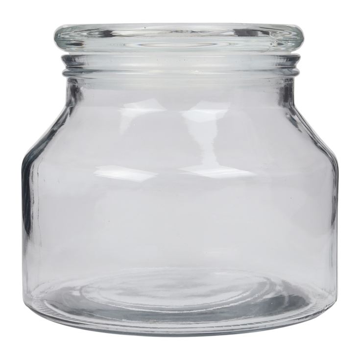 Clear Glass Vintage Jar 14cm product image