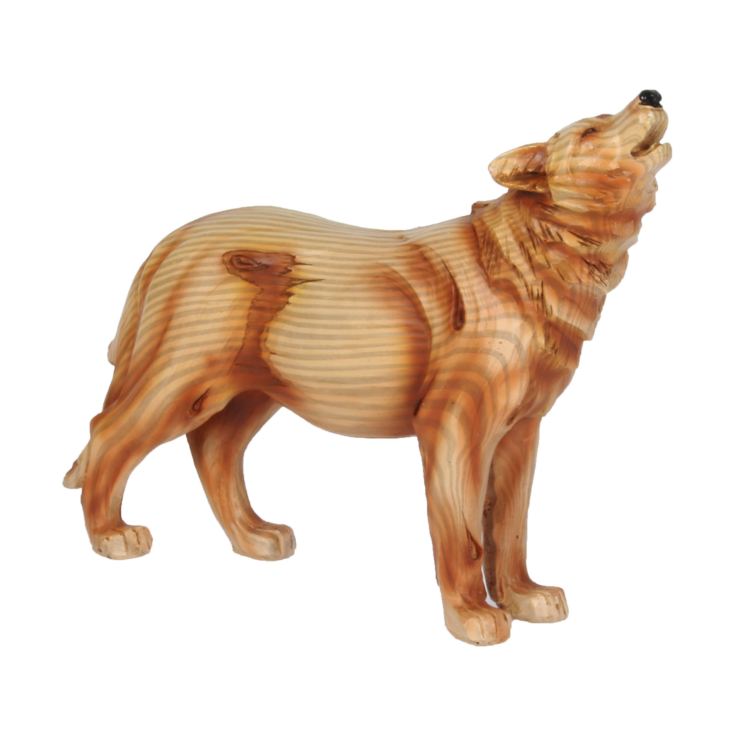 Naturecraft Wood Effect Resin Figurine - Wolf product image