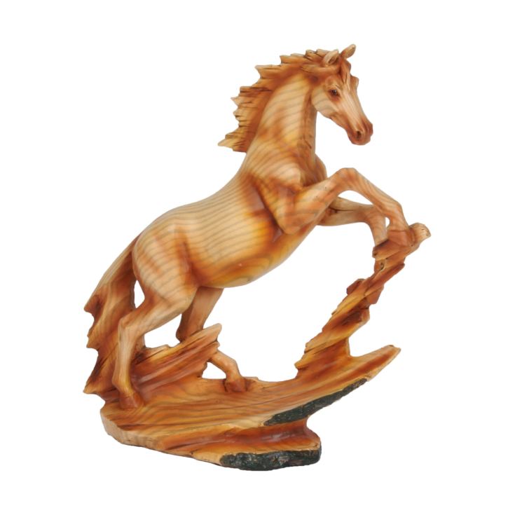 Naturecraft Wood Effect Resin Figurine - Rearing Horse product image