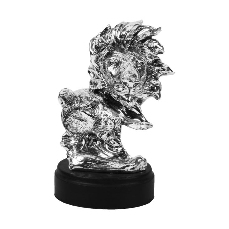 Naturecraft - Silver Lion Head 12" product image