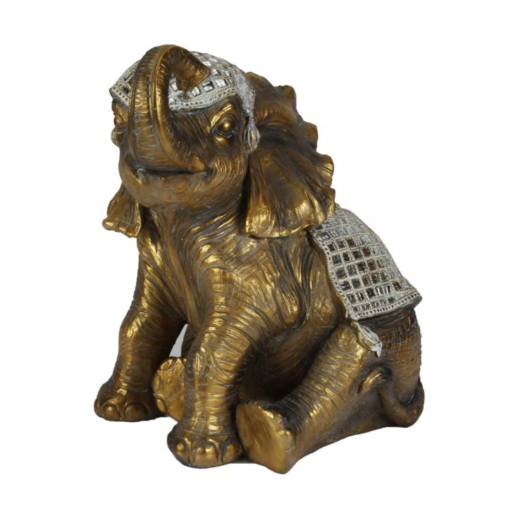 Sitting Elephant Figurine 17" product image
