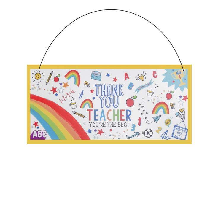 Thank You Teacher Wooden Plaque product image