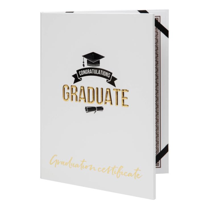Gold Foil Embossed Graduate Certificate Holder & Frame product image