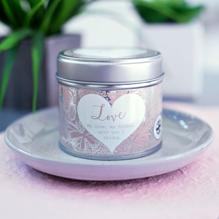 Said With Sentiment Love Candle In A Tin product image