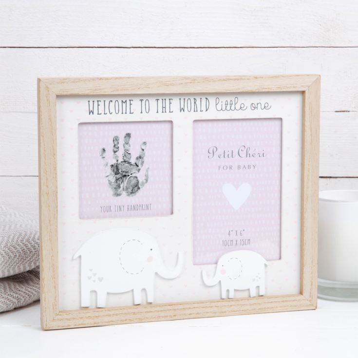 4" x 6" - Petit Cheri Hand Print & Photo Frame - Pink product image