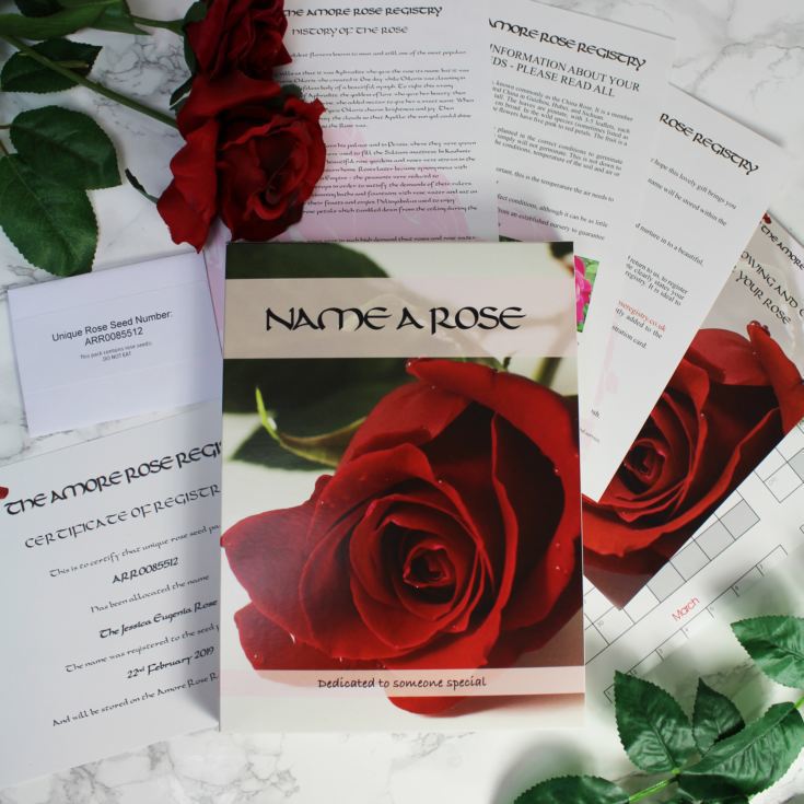 retro-sweet Name a Rose Gift Set
