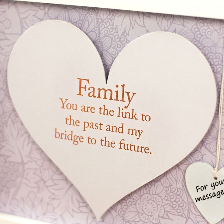 Family Sentiment Heart Art Frame product image