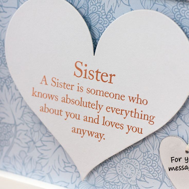 Sister Sentiment Heart Art Frame product image
