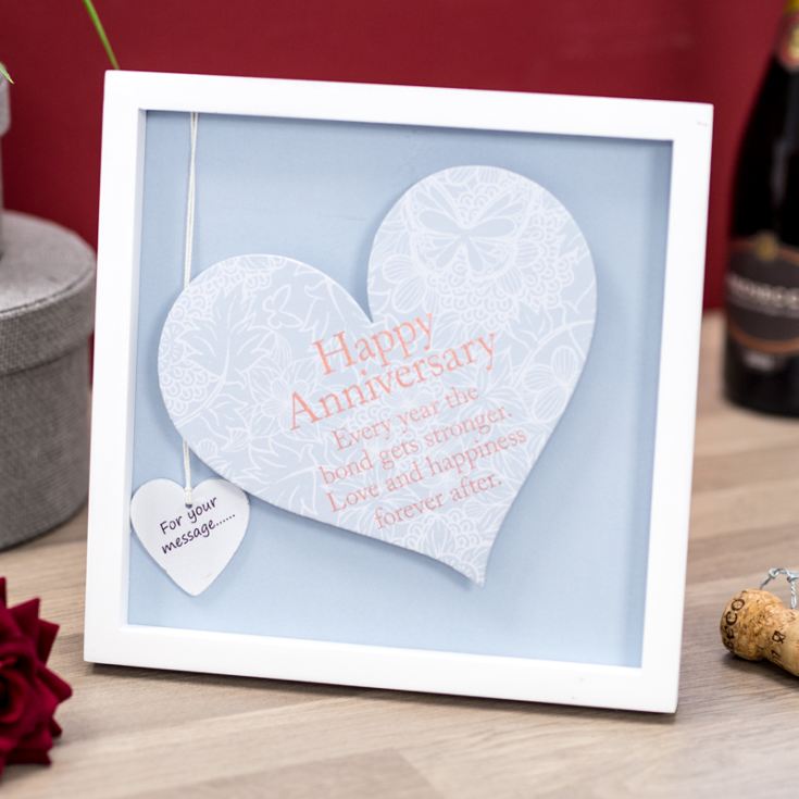 Happy Anniversary Sentiment Heart Art Frame product image