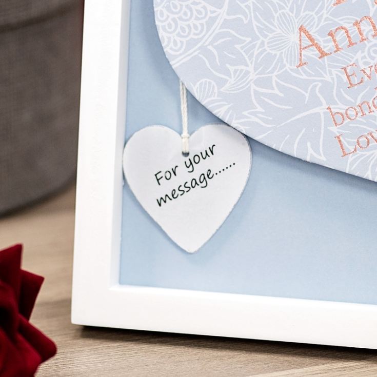Happy Anniversary Sentiment Heart Art Frame product image