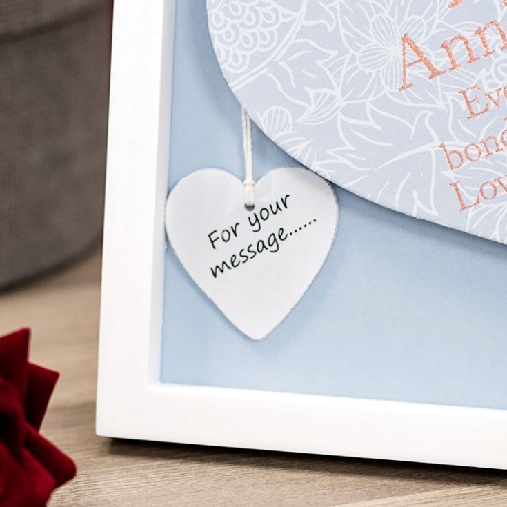 Happy Anniversary Sentiment Heart Art Frame product image