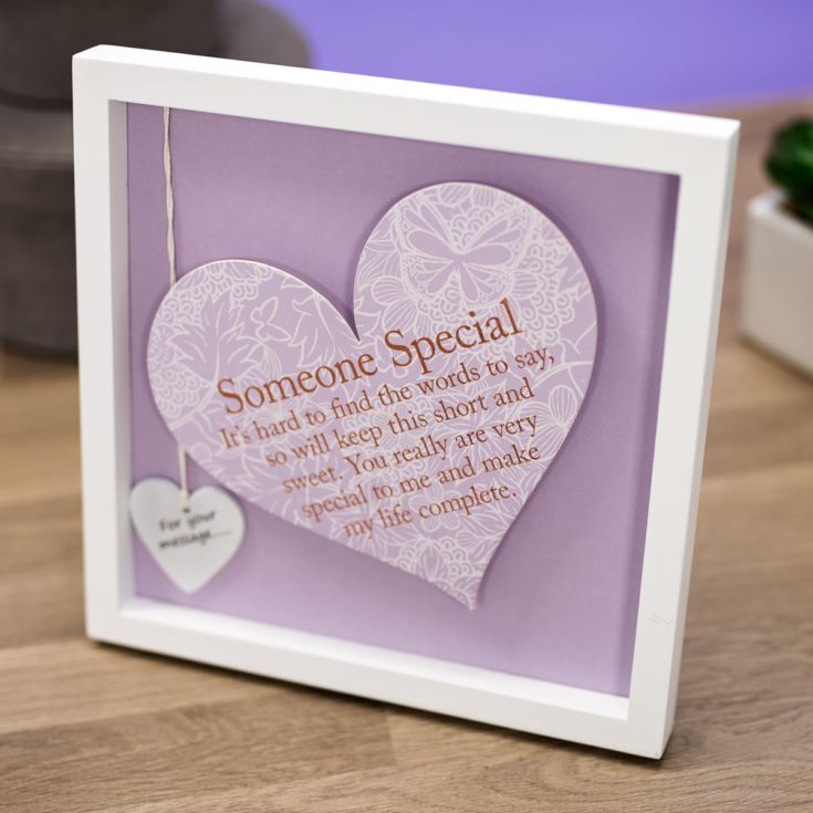 Someone Special Sentiment Heart Art Frame product image