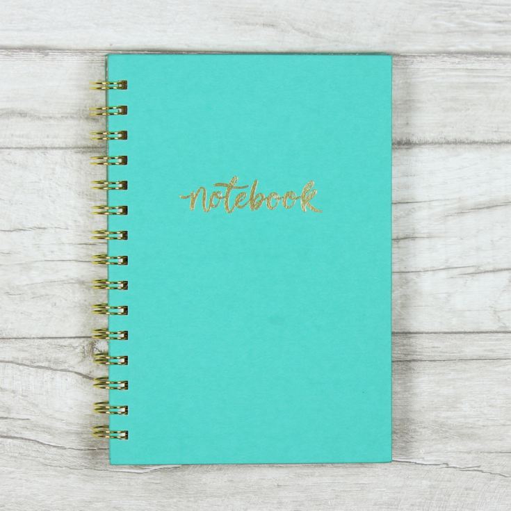Studio Leatherette Spiral Bound Notebook - Actually Aqua product image
