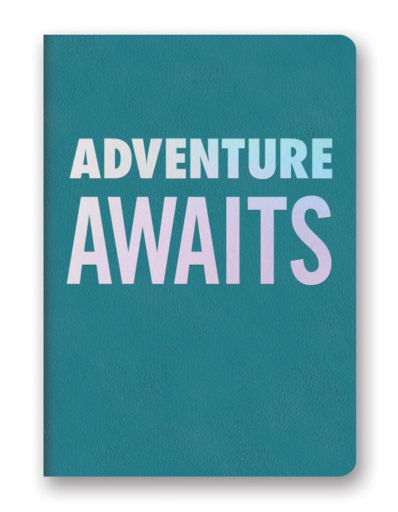 Holographic Foil Leatheresque A5 Journal 'Adventure Awaits' product image