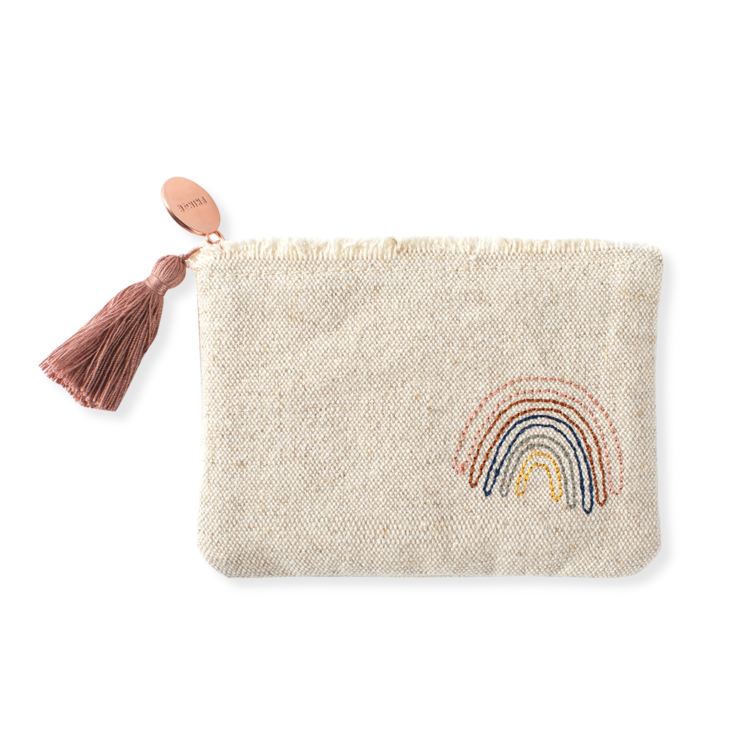 FRINGE STUDIO STITCHED RAINBOW COIN POUCH product image