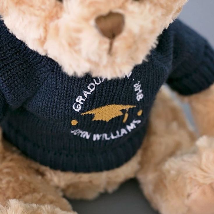 Embroidered Personalised Graduation Teddy Bear product image