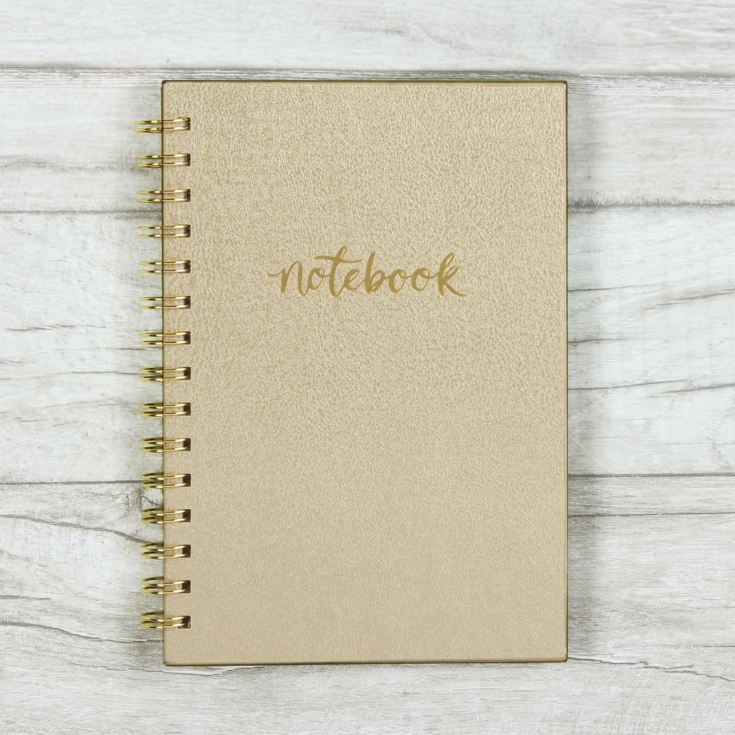Studio Oh! Leatherette Spiral Notebook - Gold Rush product image