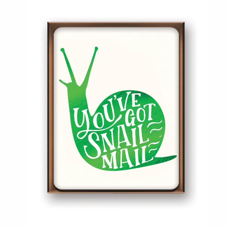 Studio Oh! Artisan Notecard - You've Got Snail Mail product image