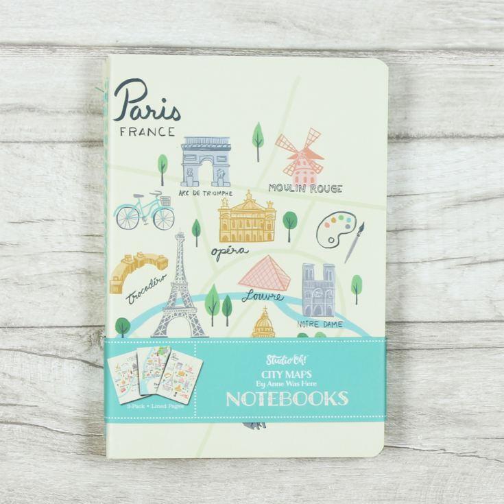 Studio Oh Set of 3 Notebooks - City Maps product image