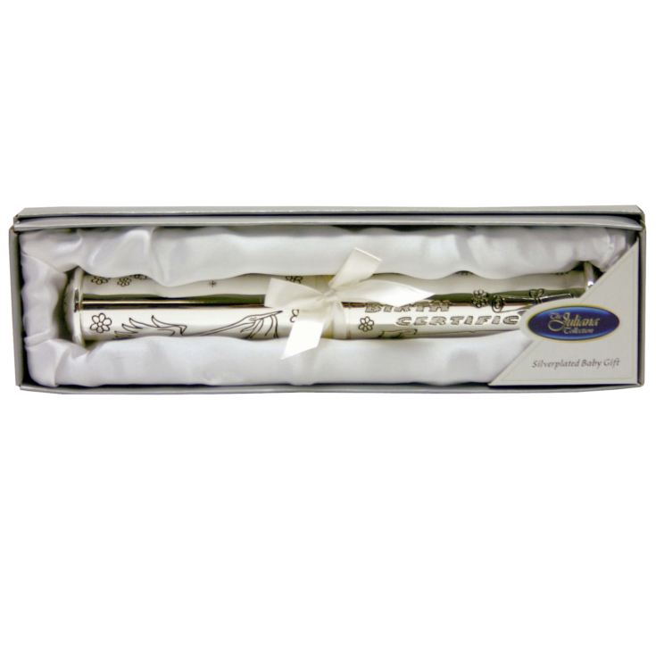 Silverplated Birth Certificate Holder product image