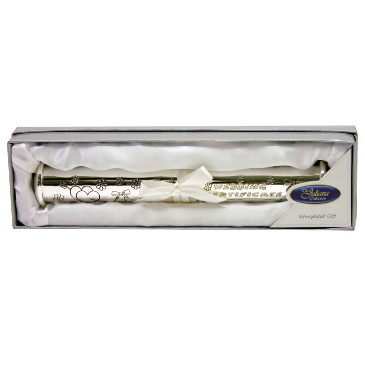 Silverplated Wedding Certificate Holder product image