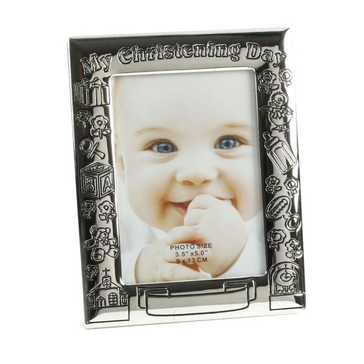 My Christening Day Photo Frame - Antique S/plated 4"x6" product image