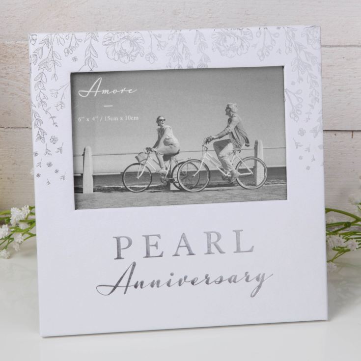 Amore Paperwrap Photo Frame Pearl Anniversary 6" x 4" product image